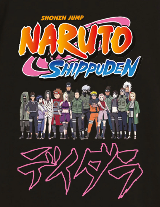 NARUTO SHIPPUDEN - Characters Konoha - T-Shirt Oversize Men (S)
