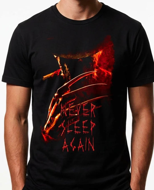 A NIGHTMARE ON ELM STREET - T-Shirt Never Sleep Again (M)