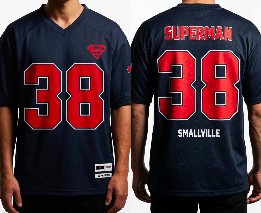 DC COMICS - Superman Smallville - T-Shirt Sports US Replica unisex (M)