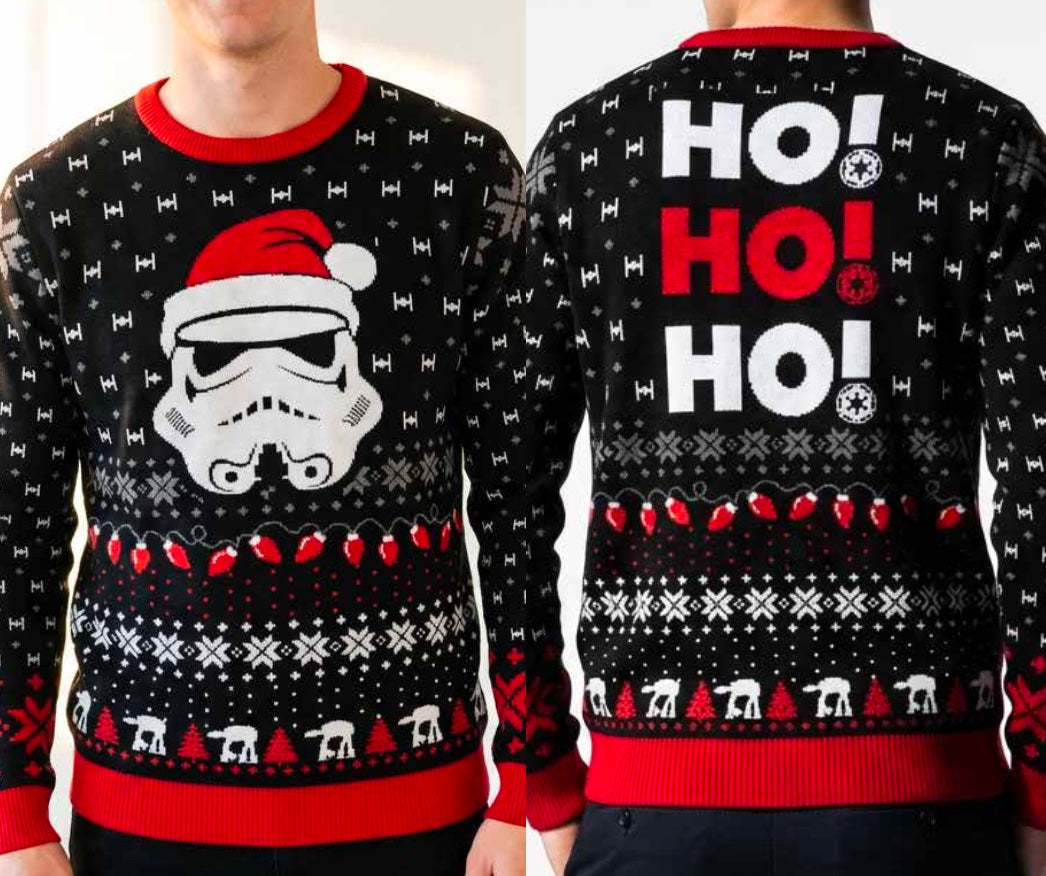 STAR WARS - Stormtrooper "Ho! Ho! Ho!" - Men Christmas Sweaters (XXL)