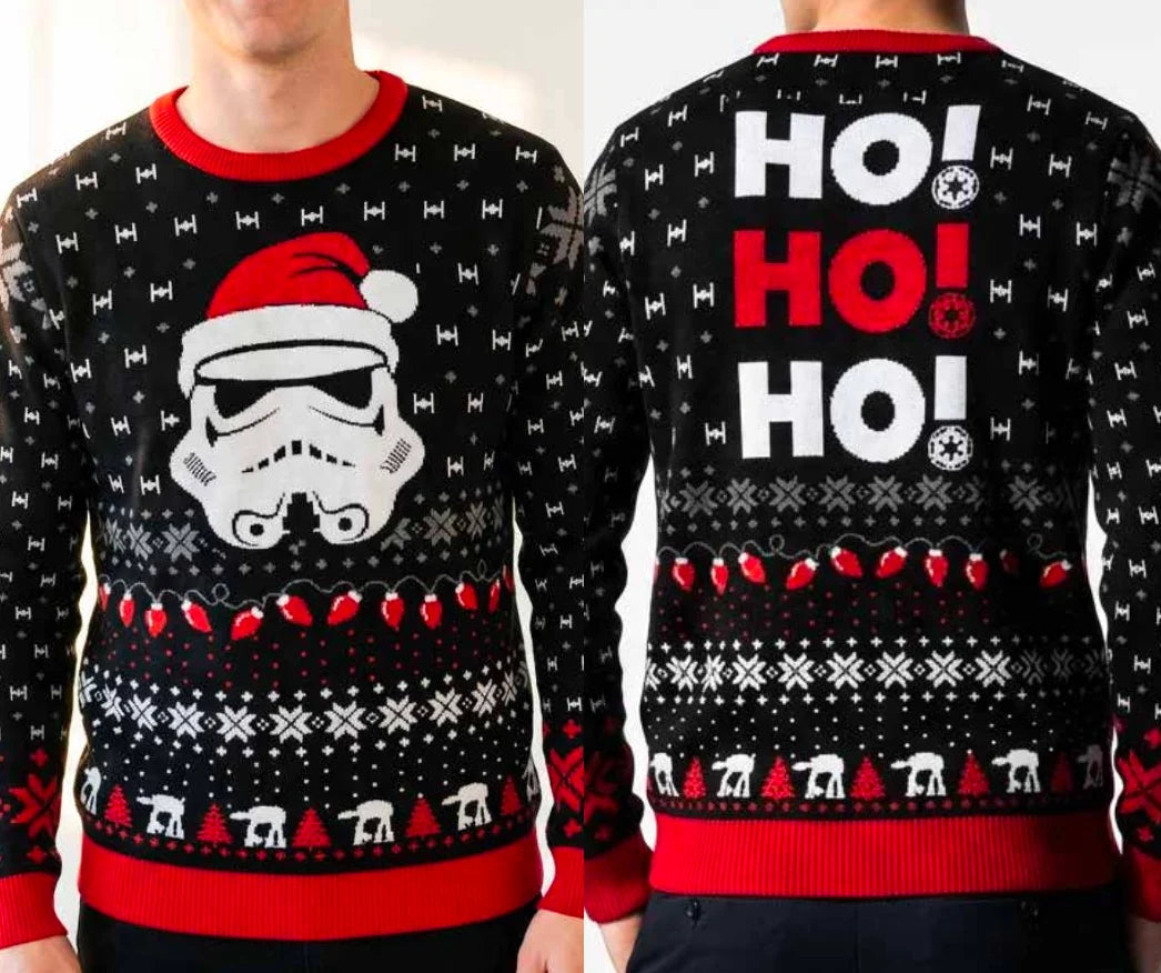 STAR WARS - Stormtrooper "Ho! Ho! Ho!" - Men Christmas Sweaters (L)