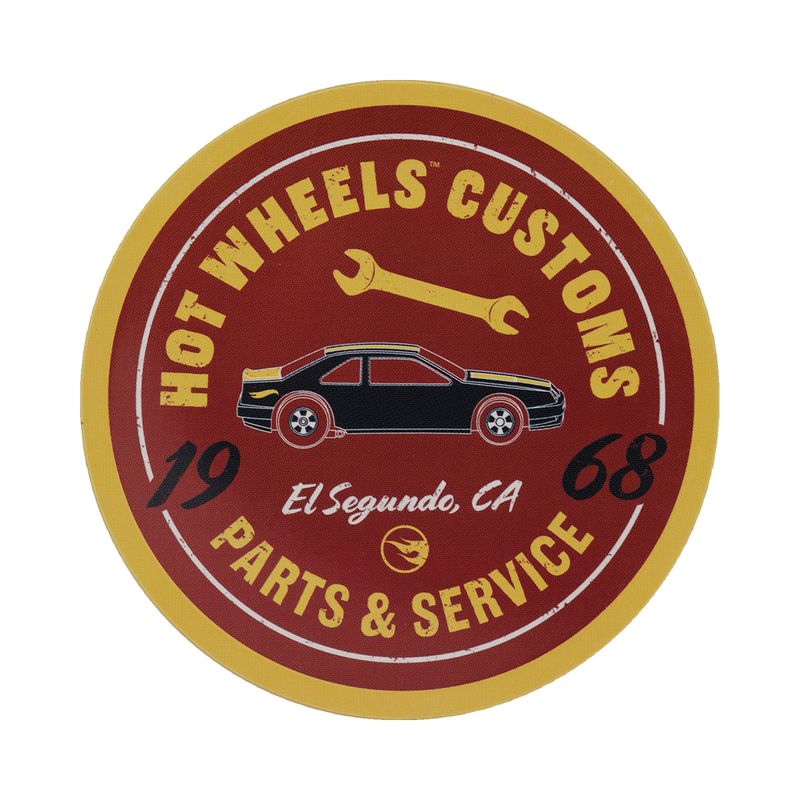 HOT WHEELS - 4 Embossed Metal Coasters