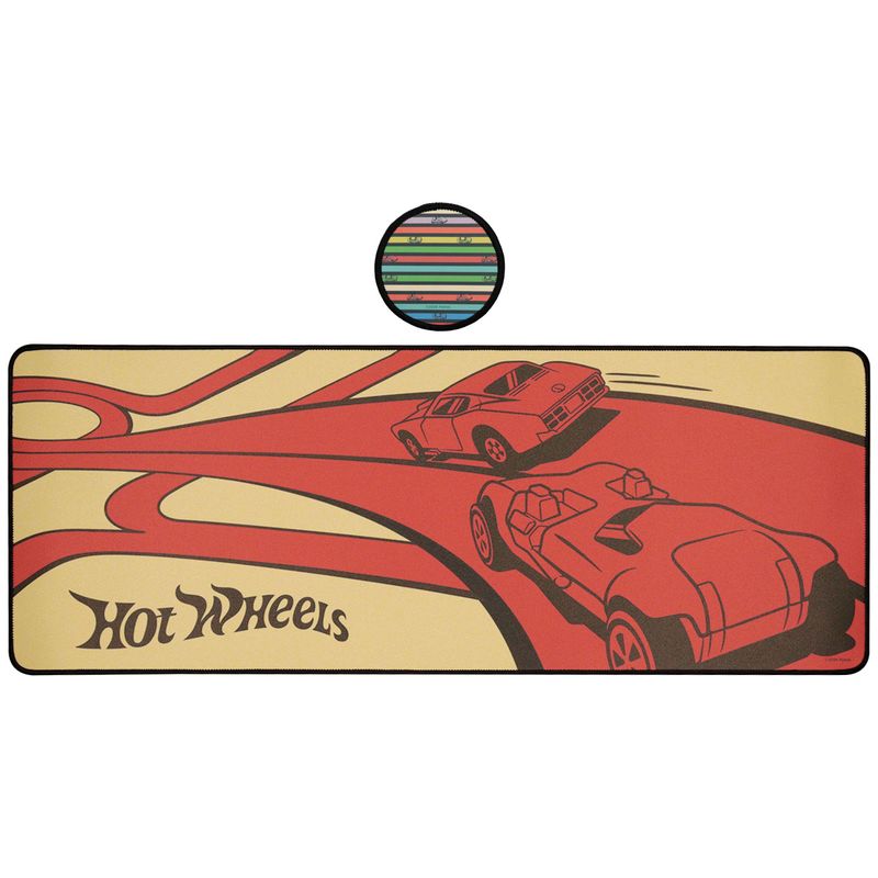 HOT WHEELS - XL Desktop Mat + 1 Coaster