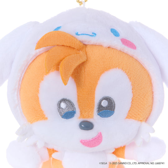 SONIC & FRIENDS X SANRIO - Tails x Cinnamoroll - Mascot Plush 8cm