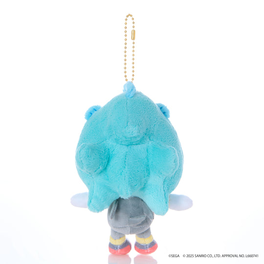 SONIC & FRIENDS X SANRIO - Shadow x Hangyodon - Mascot Plush 8cm