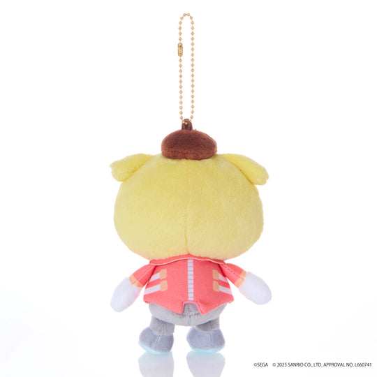 SONIC & FRIENDS X SANRIO - Dr. Eggman x Pompompurin - Mascot Plush 8cm