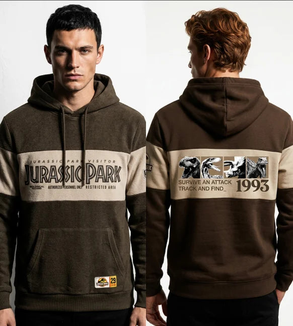 JURASSIC PARK - Survive and Attack Track - Hooded Sweat (XL)