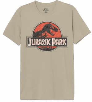 JURASSIC PARK - Grunge logo jurassic - T-Shirt Men (S)