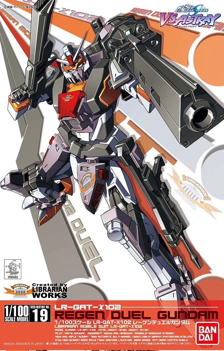 GUNDAM - 1/100 REGEN DUEL GUNDAM - Model Kit