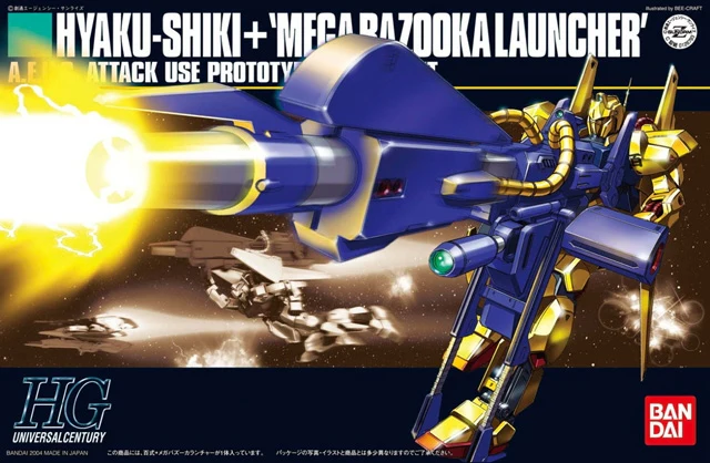 GUNDAM - HGUC 1/144 HYAKUSHIKI+ MEGA-BAZOOKA - Model Kit