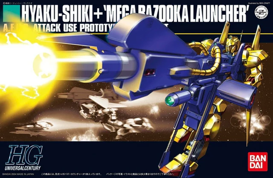GUNDAM - HGUC 1/144 HYAKUSHIKI+ MEGA-BAZOOKA - Model Kit