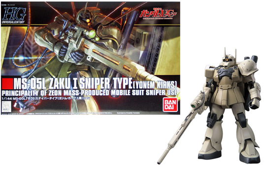 GUNDAM - HGUC 1/144 Zaku I Sniper Type (Yonem Kirks) - Model Kit