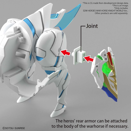 GUNDAM - SDW Heroes War Horse Knight World Ver. - Model Kit