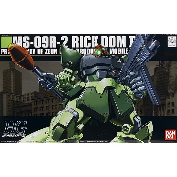 GUNDAM - HGUC 1/144 RICK DOM II LIGHT GREEN VERSION - Model Kit