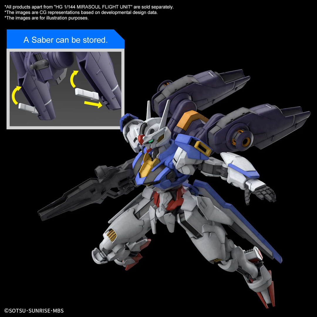 THE WITCH FROM MERCURY - HG 1/144 Mirasoul Flight Unit - Model Kit