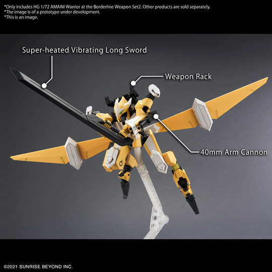 AMAIM -HG 1/72 AMAIM Warrior at the borderline Weapon Set 2 -Model Kit