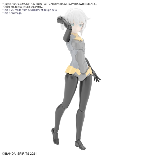 30MS -Option Body Parts Arm Parts & Leg Parts (White/Black) -Model Kit