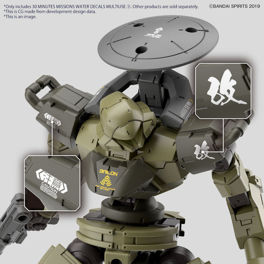 30MM - Water Decals Multiuse 3 - Model Kit