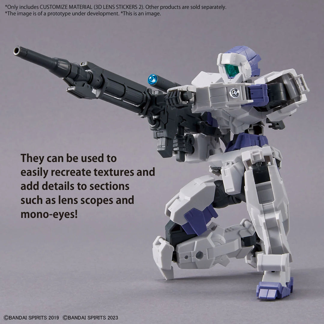 30MM - Customize Material (3D Lens Stickers 2) - Model Kit