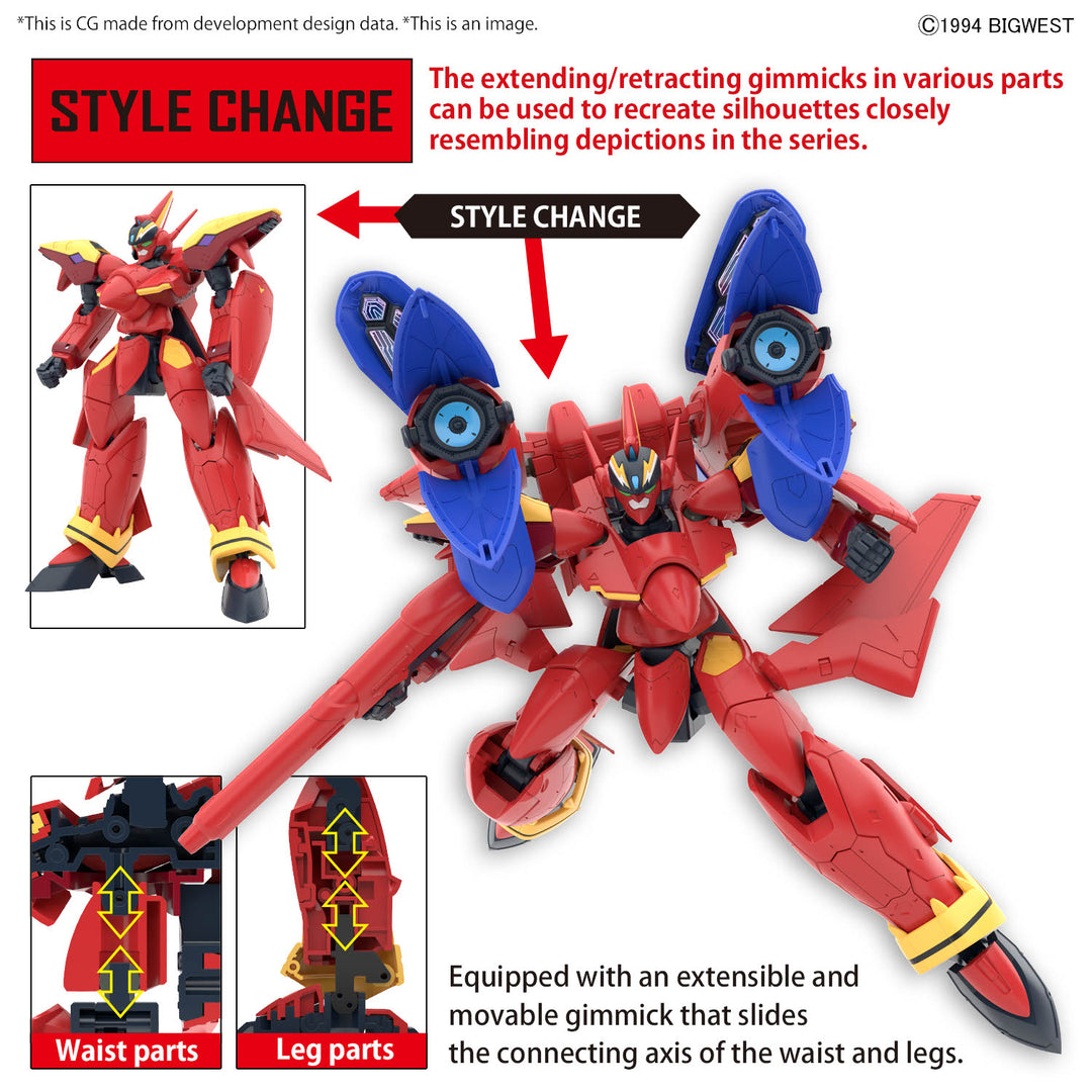 MACROSS -HG 1/100 VF-19 Custom Fire Valkyrie w/ sound Boost -Model Kit