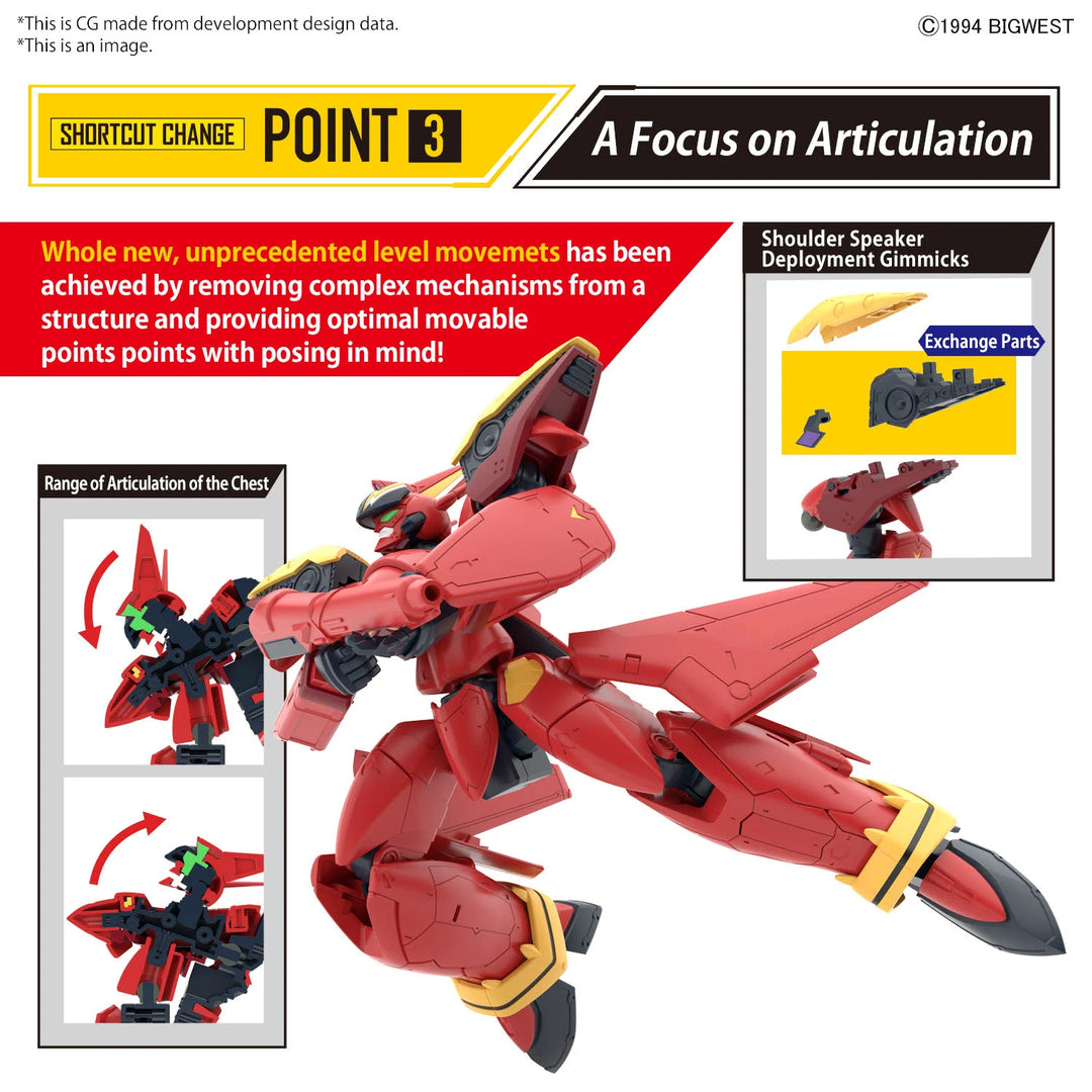 MACROSS -HG 1/100 VF-19 Custom Fire Valkyrie w/ sound Boost -Model Kit