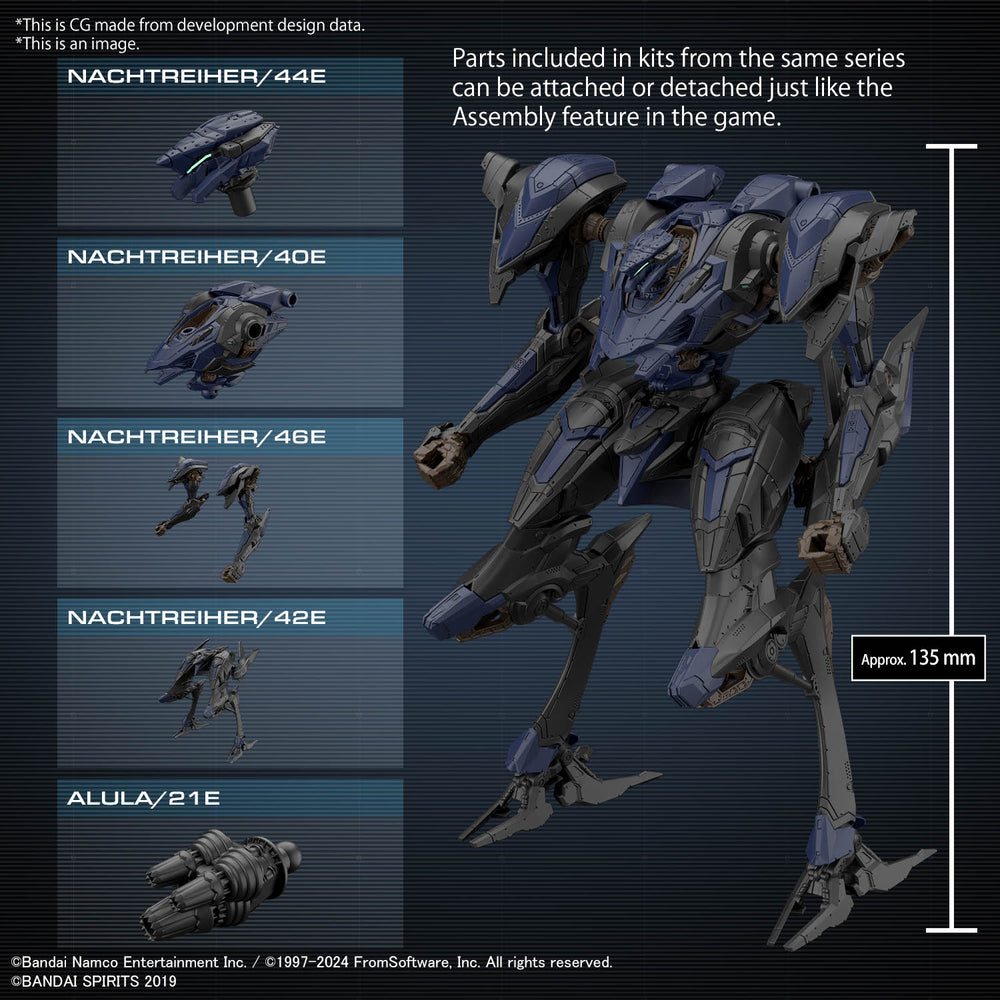 ARMORED CORE VI - Schneider Nachtreiher/40E Steel Haze - Model Kit