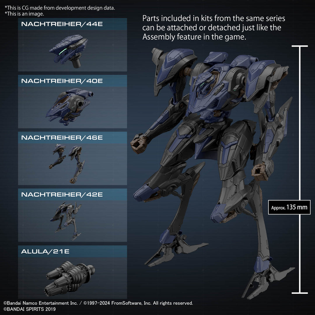 ARMORED CORE VI - Schneider Nachtreiher/40E Steel Haze - Model Kit