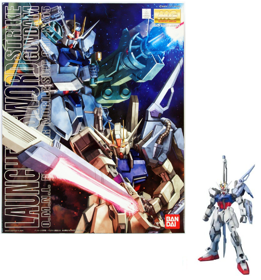 GUNDAM - MG 1/100 Strike Gundam Launcher / Sword - Model Kit