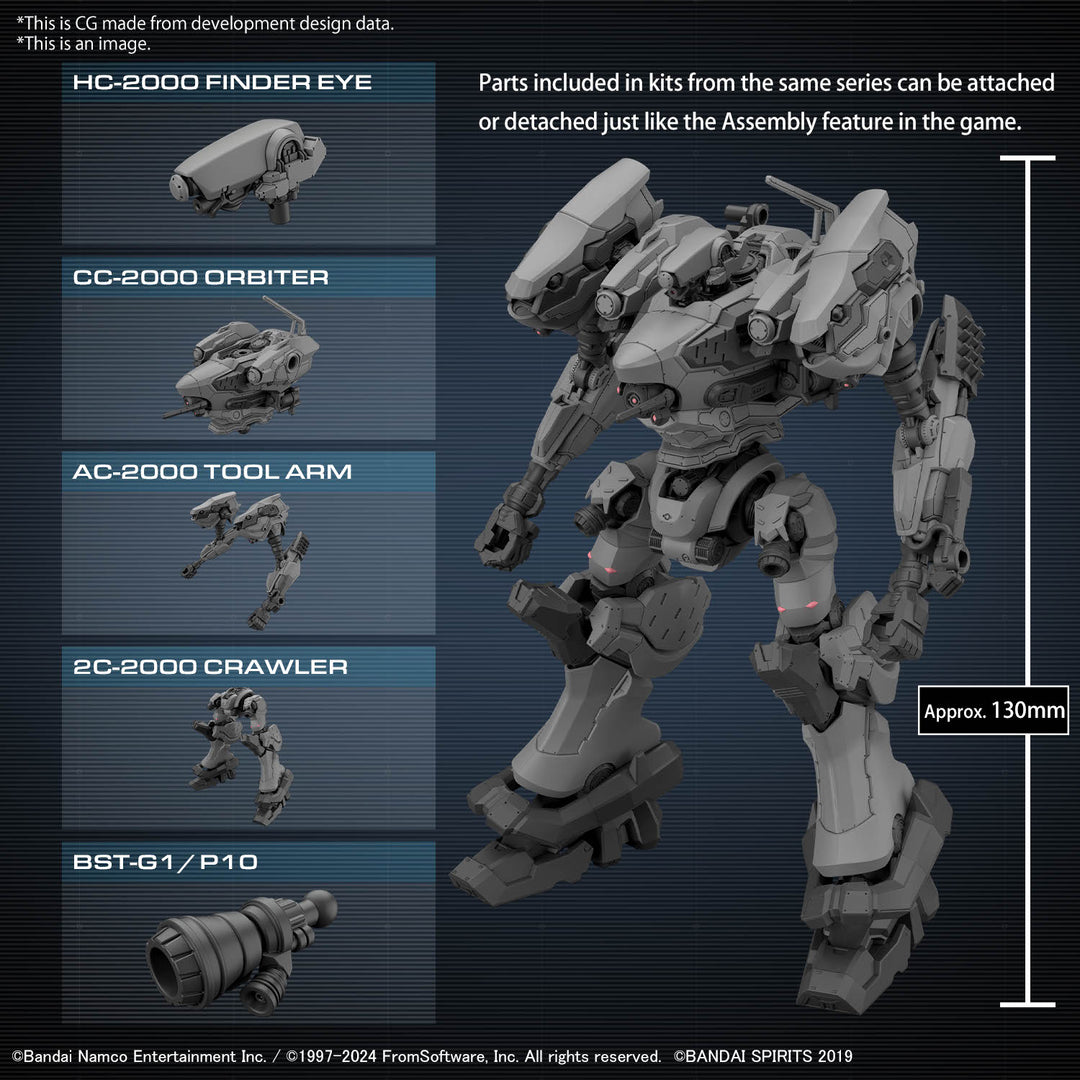 30MM - Armored Core VI RaD CC-2000 Orbiter - Model Kit