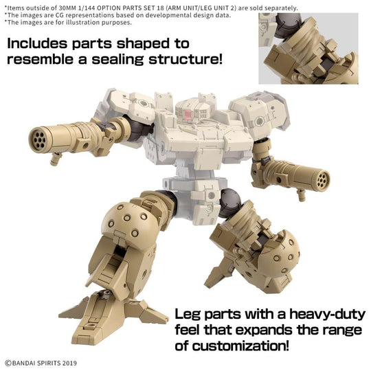 GUNDAM - 30MM 1/144 OPTION PARTS SET 18 - Model Kit