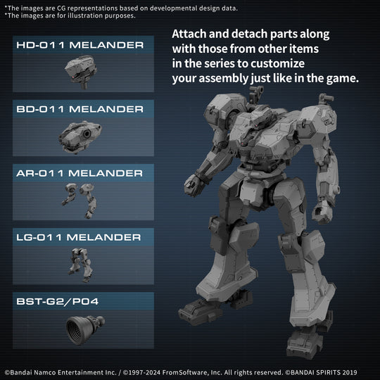 ARMORED CORE VI - Balam Industries BD-011 Melander - Model Kit