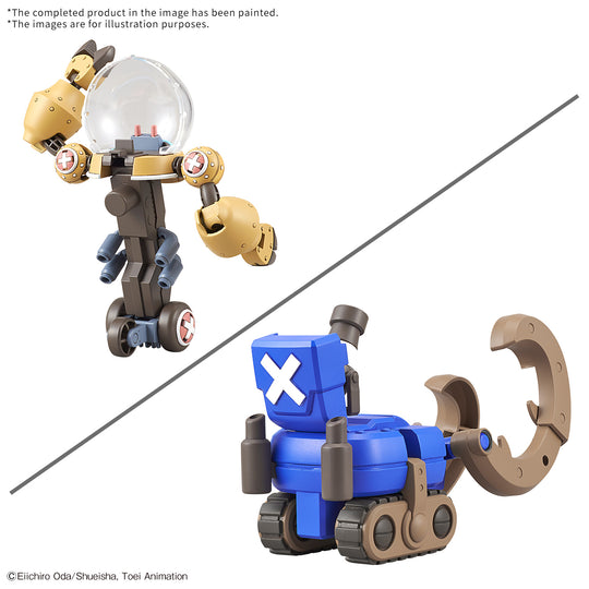 ONE PIECE- Chopper Robo Supper 2&3 Heavy Armor & Horn Dozer -Model Kit