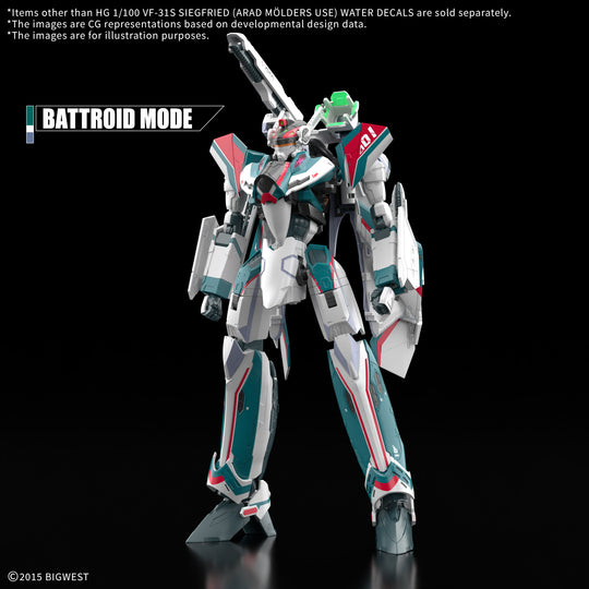MACROSS - HG 1/100 VF-31S Siegfried Water Decals - Model Kit