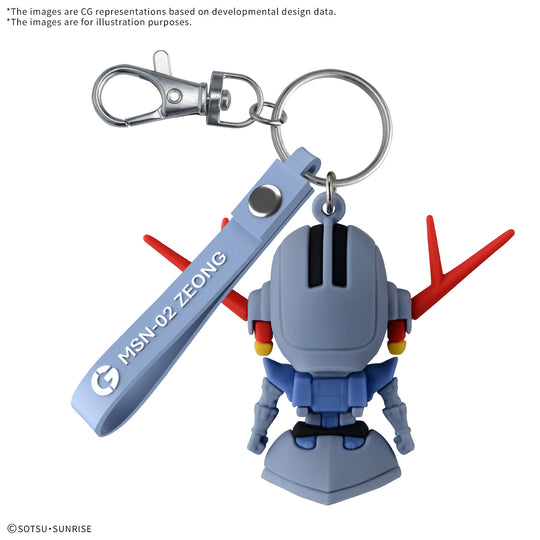 GUNDAM - ZEOPLA-KUN - 3D Rubber Mascot Keychain