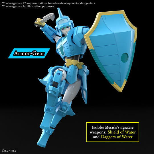 SAMURAI TROOPER -30MF Yoroi-Shinden Samurai Troopers Water - Model Kit