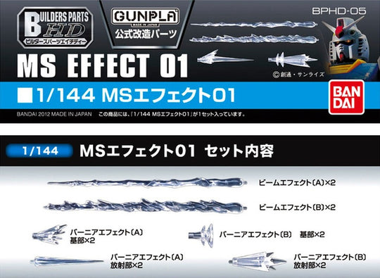 GUNDAM -  Builders Parts HD 1/144 MS Effect 01 - Model Kit