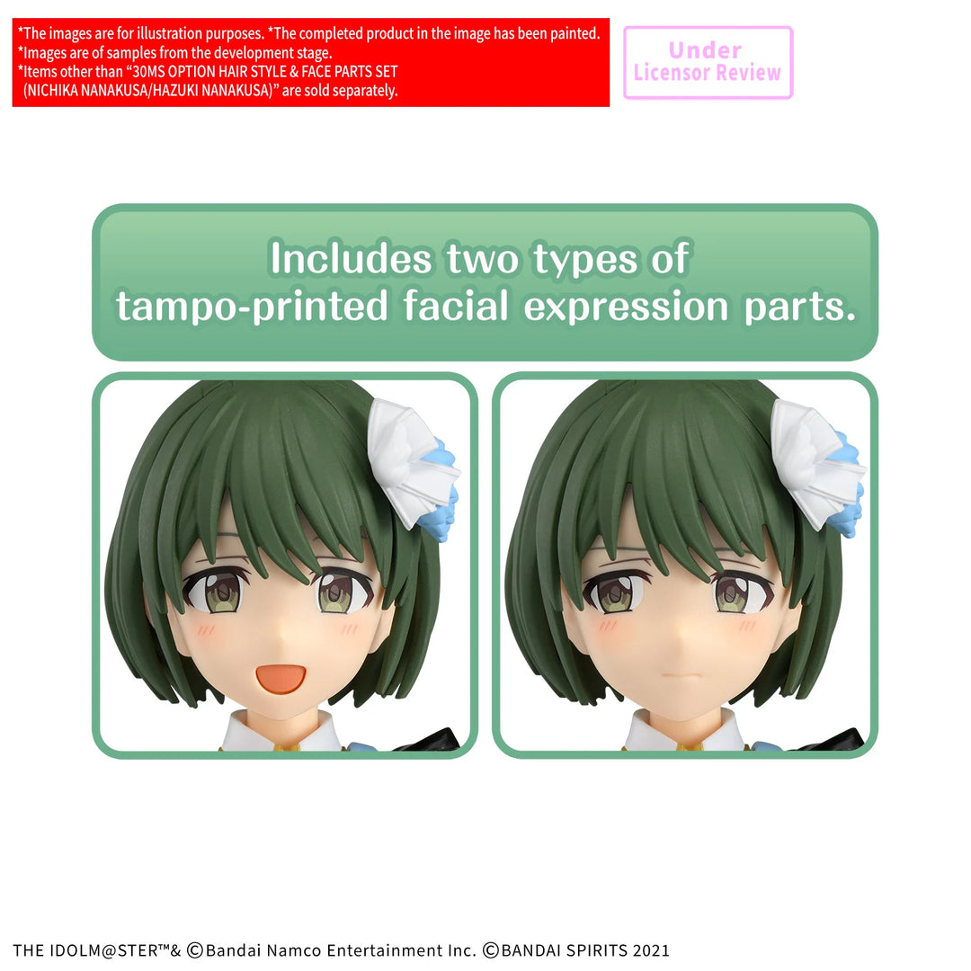 30MS -Option Hair Style & Face Parts Set (Nichika / Hazuki) -Model Kit