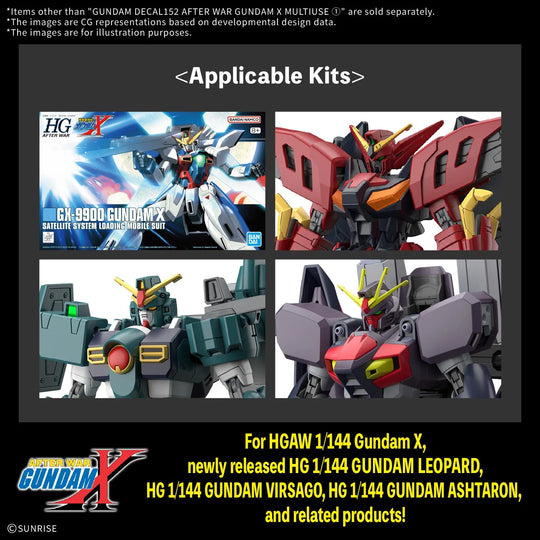 GUNDAM - Decal 152 After War Gundam X Mutiuse 1 - Model Kit
