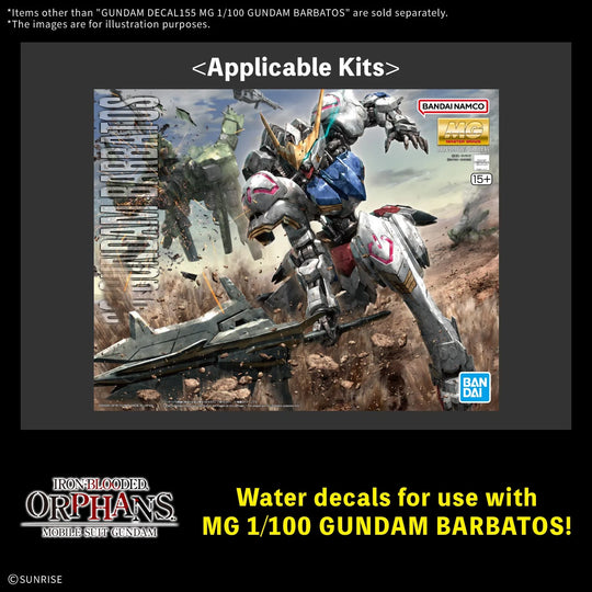 GUNDAM - Decal 155 MG 1/100 Gundam Barbatos - Model Kit