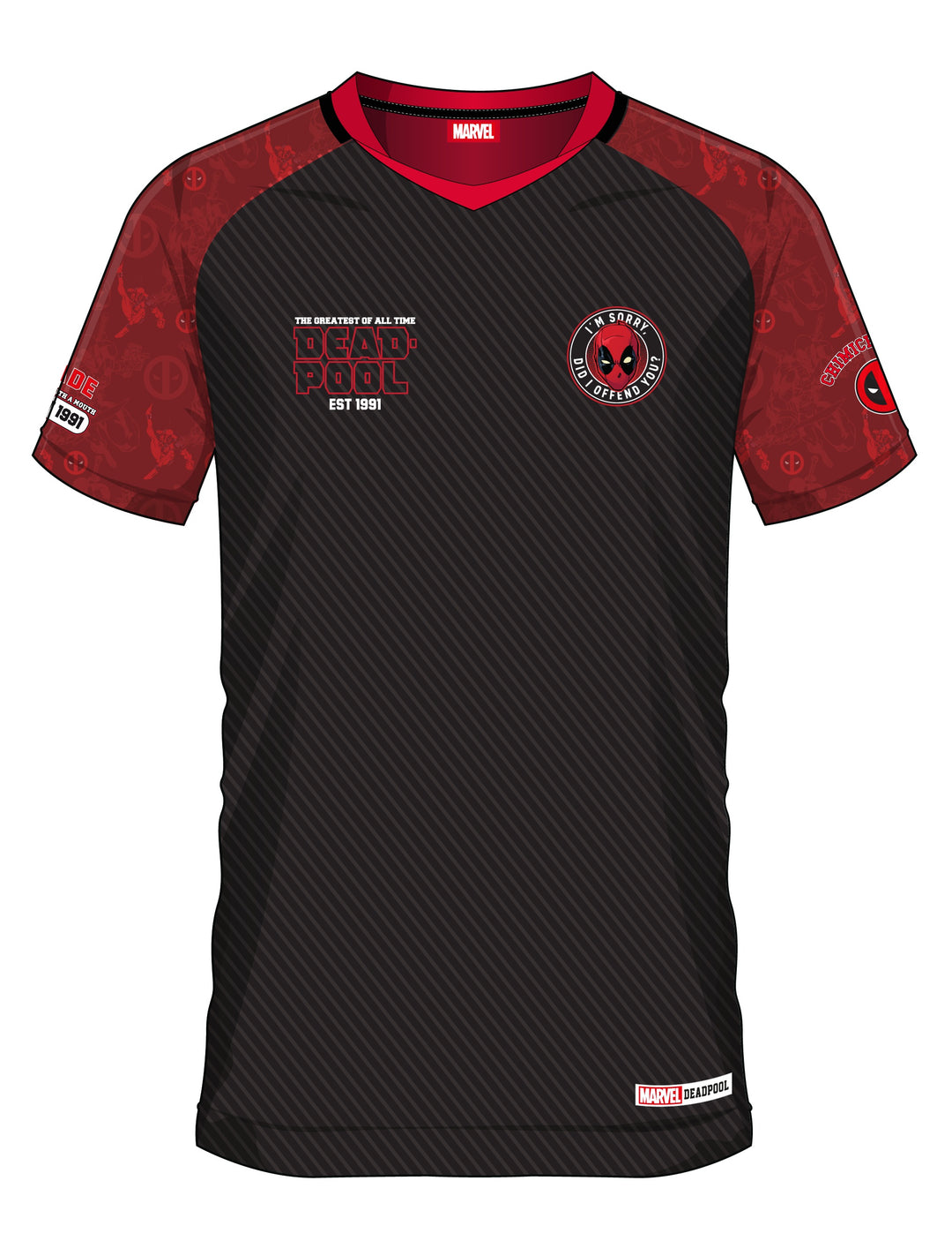 MARVEL - Deadpool 91 - Soccer Jersey Men (L)
