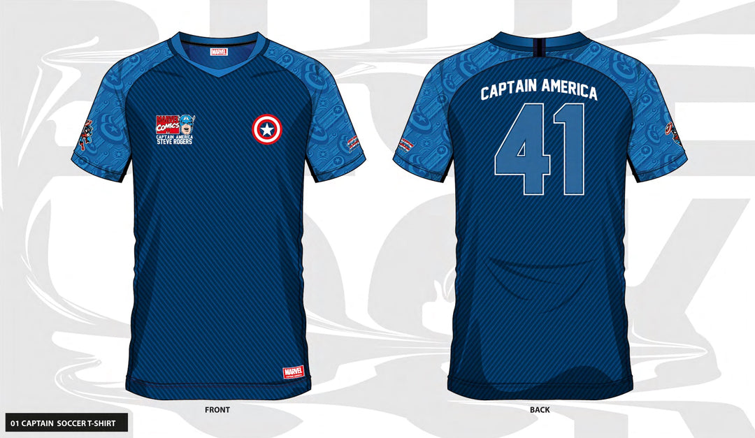 MARVEL - Captain America 41 - Soccer Jersey Men (XXL)