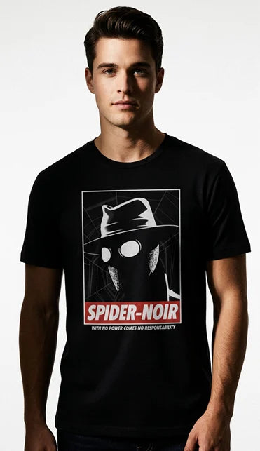 SPIDER-MAN NOIR - With no power comes nos responsability -T-Shirt (XL)