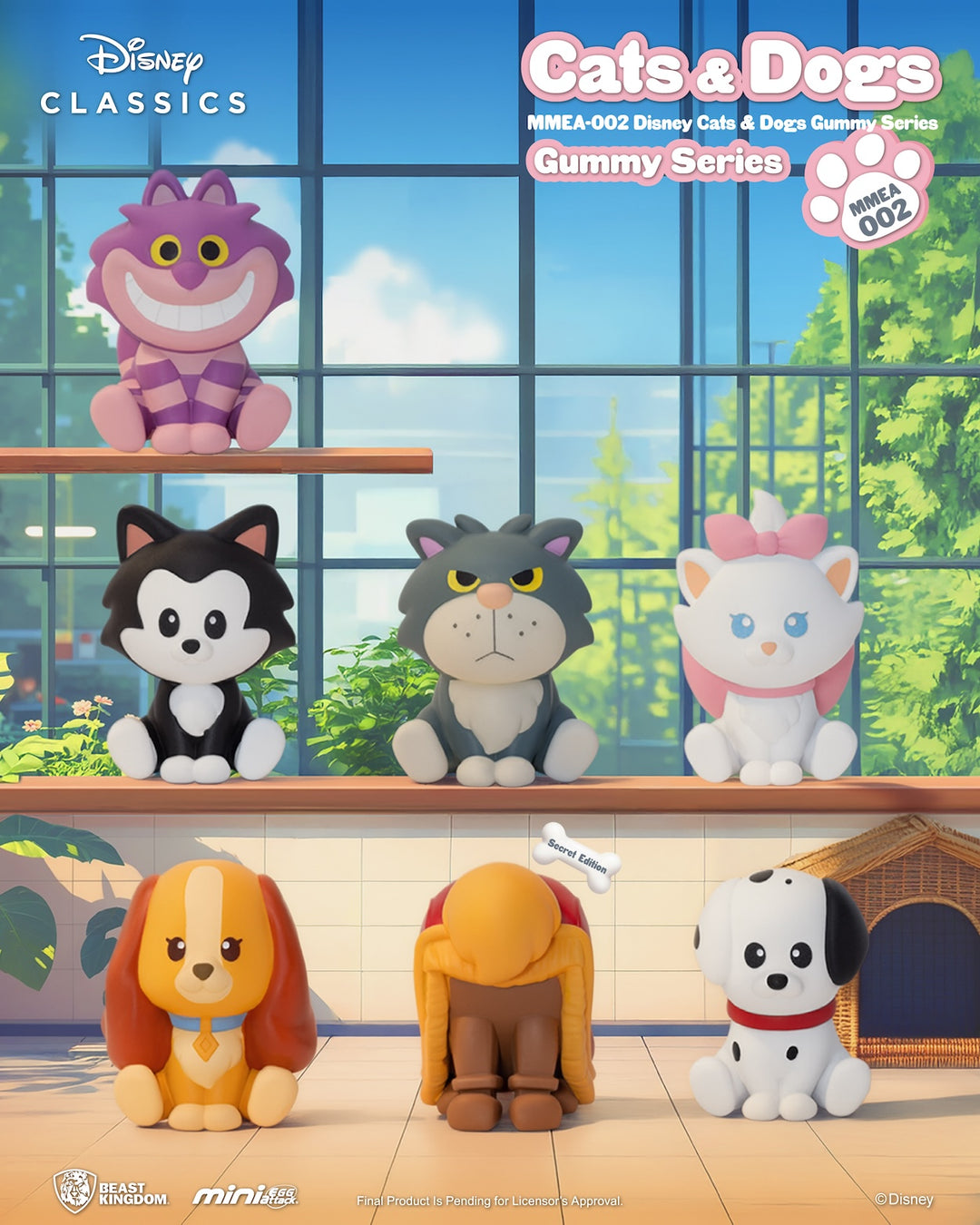 DISNEY - Cats & Dogs Gummy Series - Figurine Blind Box 3.4cm (24pcs)