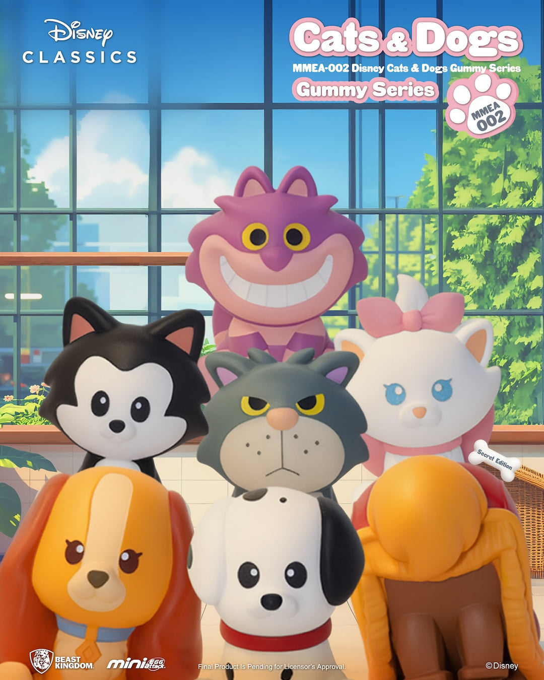 DISNEY - Cats & Dogs Gummy Series - Figurine Blind Box 3.4cm (24pcs)
