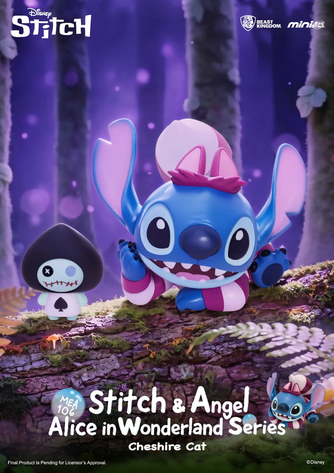 DISNEY -Stitch Alice in Wonderland Series - Blind Box Set 6 Fig. 7.8cm