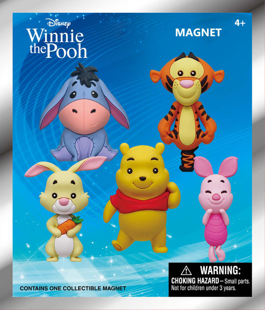 WINNIE - Series 1 - 3D Foam Magnets in blind bags (Display 12 Pcs)