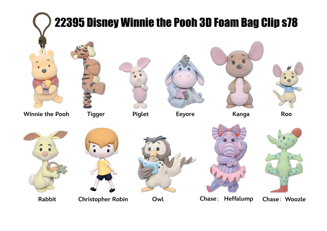 WINNIE 100TH ANNIV. - Series 78 - 3D Foam Bag Clip (Display 24 Pcs)