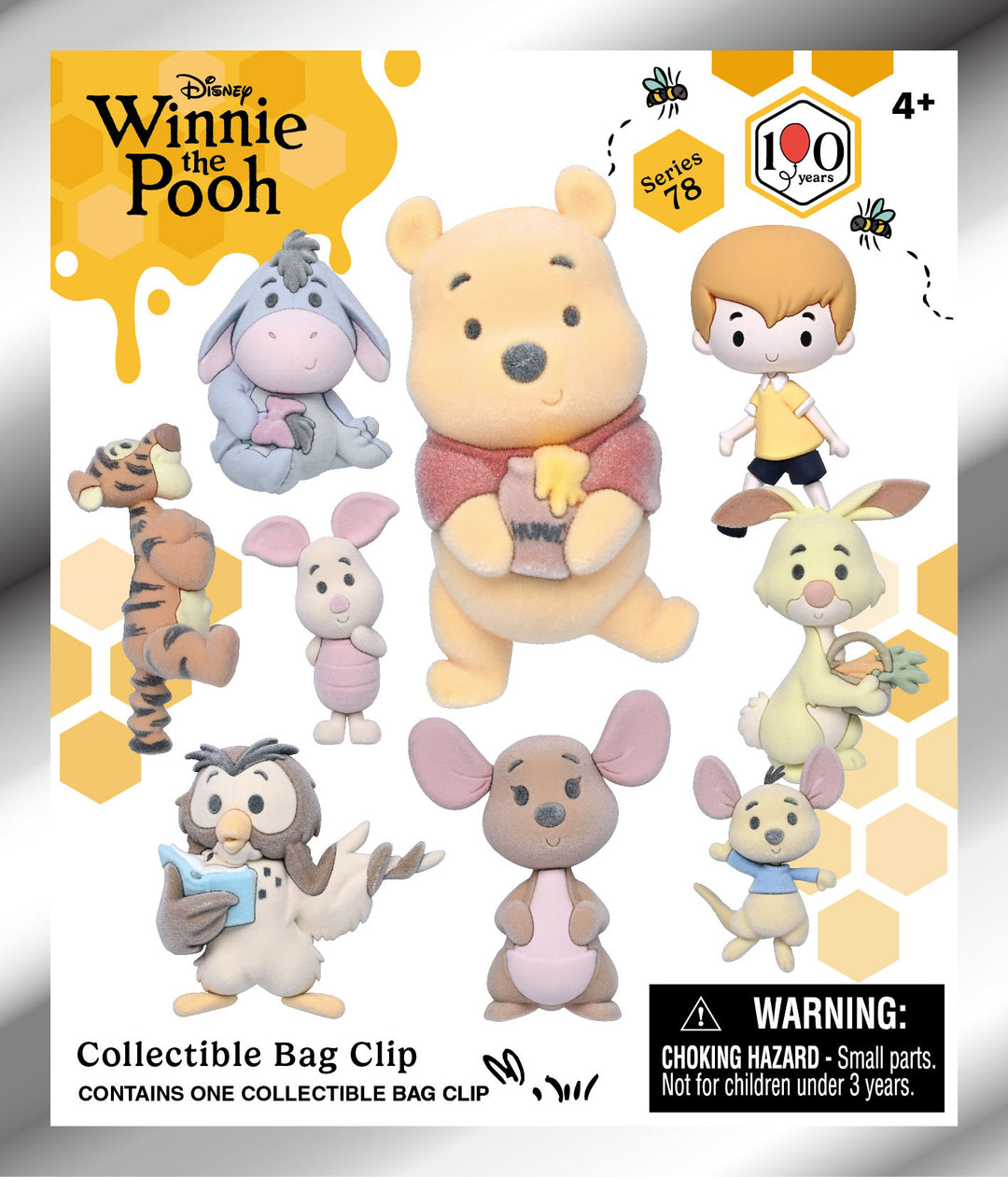 WINNIE 100TH ANNIV. - Series 78 - 3D Foam Bag Clip (Display 24 Pcs)