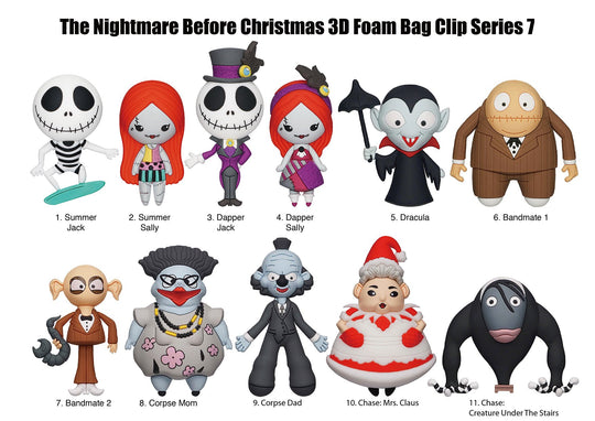 DISNEY - NBX Series 7 - 3D Foam Bag Clip (Display 24 Pcs)