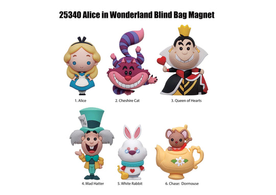 DISNEY ALICE - Serie 1 -3D Foam Magnets in blind bags (Display 12 Pcs)